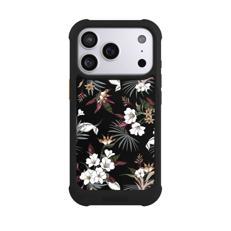 iPhone 17 Pro NIVOmax Flowers Black