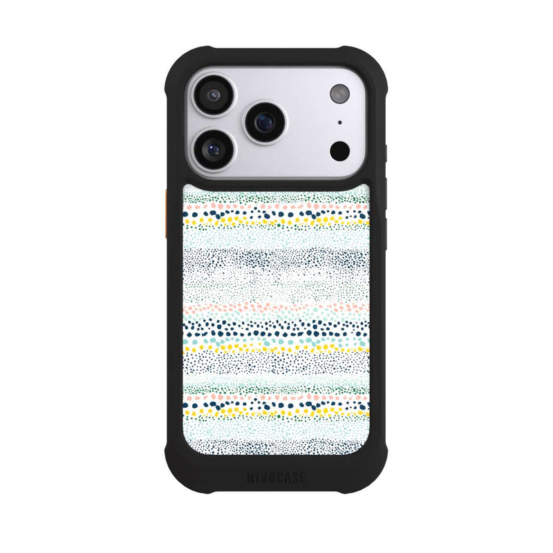 iPhone 17 Pro NIVOmax Kleine Punkte, strukturiertes Weiß