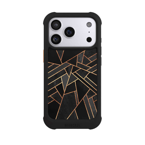 Apple iPhone 17 Pro NIVOmax Schwarze Nacht Gold Druck