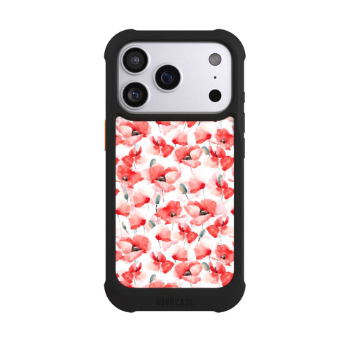Apple iPhone 17 Pro NIVOmax Mohnblumen Muster