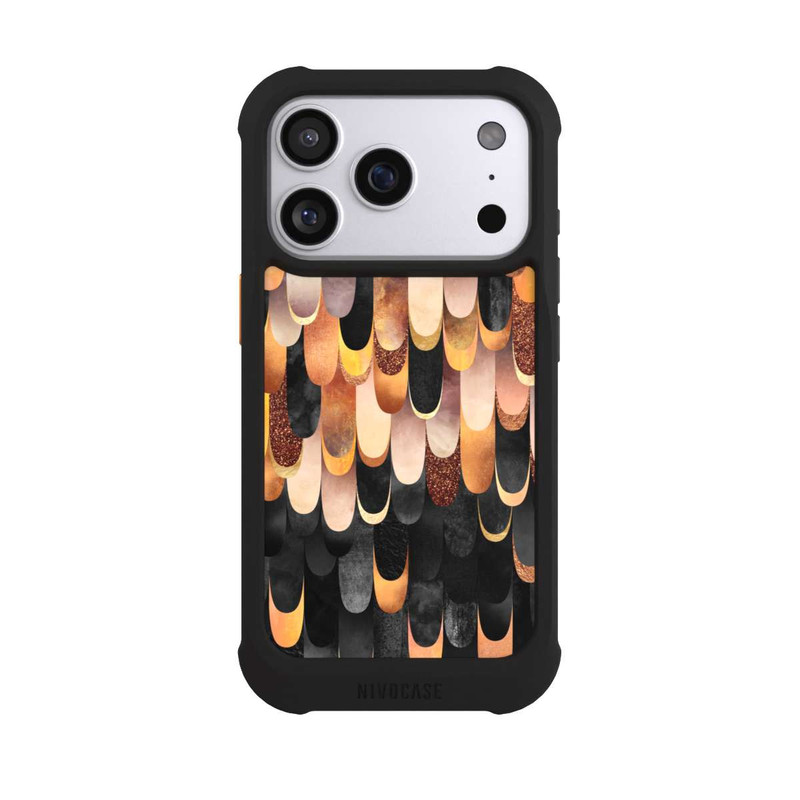 iPhone 17 Pro NIVOmax Plumes Cuivre et Noir