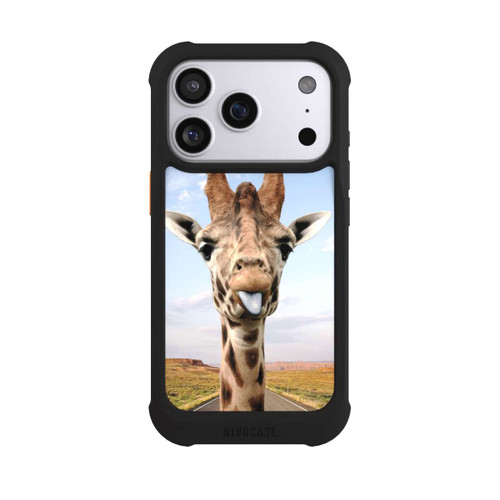 Apple iPhone 17 Pro NIVOmax Giraffe auf der Straße