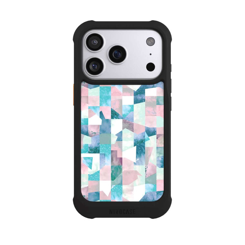 iPhone 17 Pro NIVOmax Collage Textur Pastell