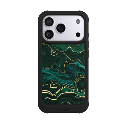 Apple iPhone 17 Pro NIVOmax Malachite gold print