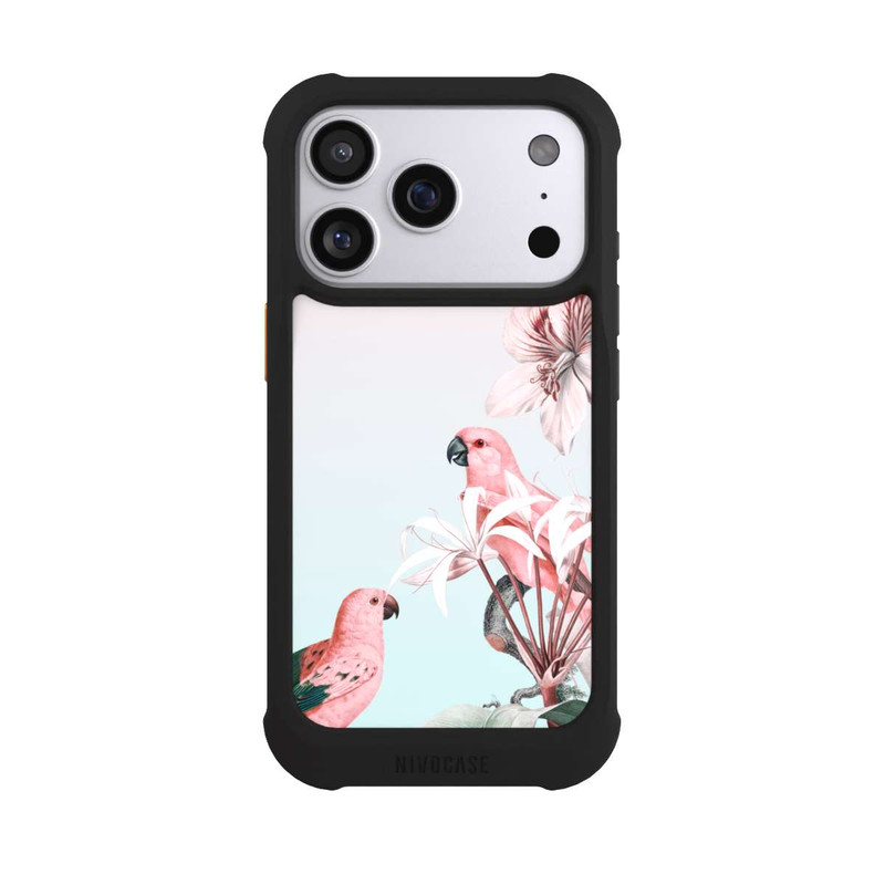 iPhone 17 Pro NIVOmax Paradis des perroquets pastel