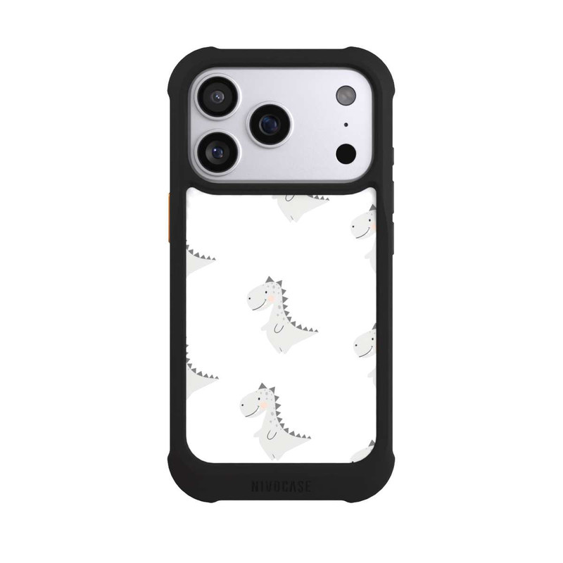 iPhone 17 Pro NIVOmax Grauer Dino