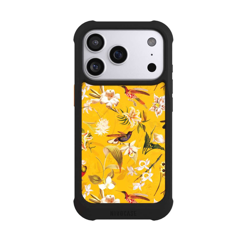 iPhone 17 Pro NIVOmax Motif Colibri Jaune