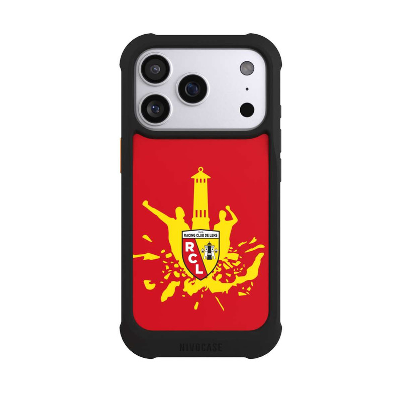 iPhone 17 Pro NIVOmax Tour RCL jaune sur rouge