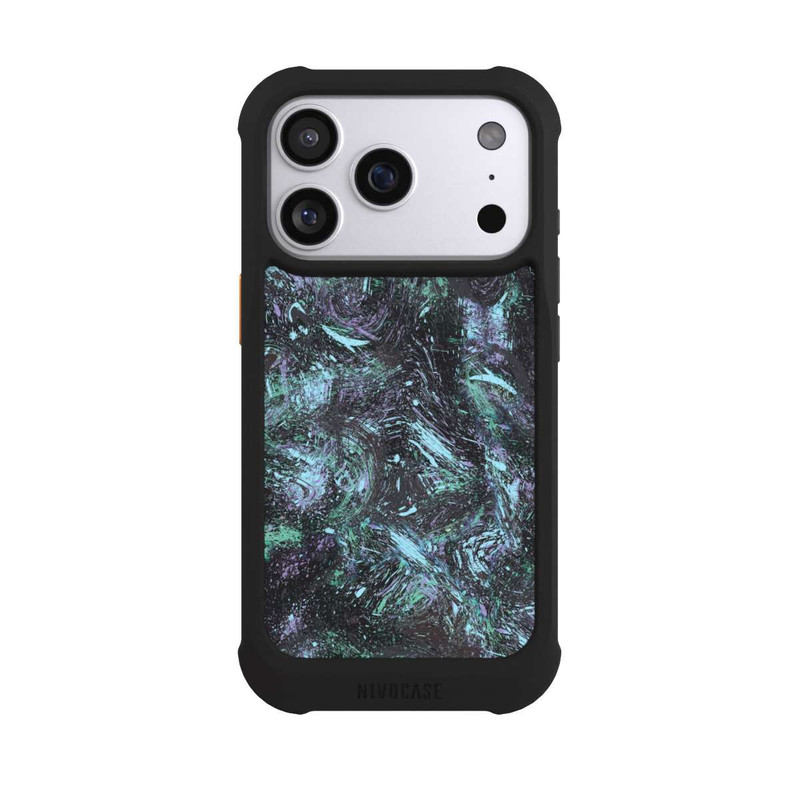 iPhone 17 Pro NIVOmax Abstrakt tropfender Staub lila