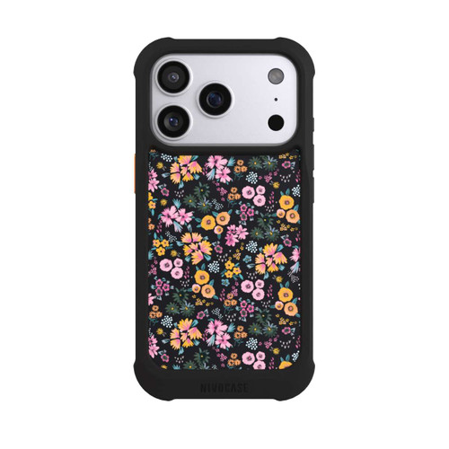 Apple iPhone 17 Pro NIVOmax Petites Fleurs colorées Noir 2