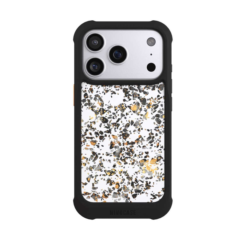 iPhone 17 Pro NIVOmax Gold Speckled Terrazzo