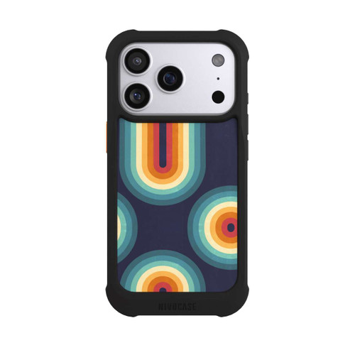 Apple iPhone 17 Pro NIVOmax Double Rainbow on Blue