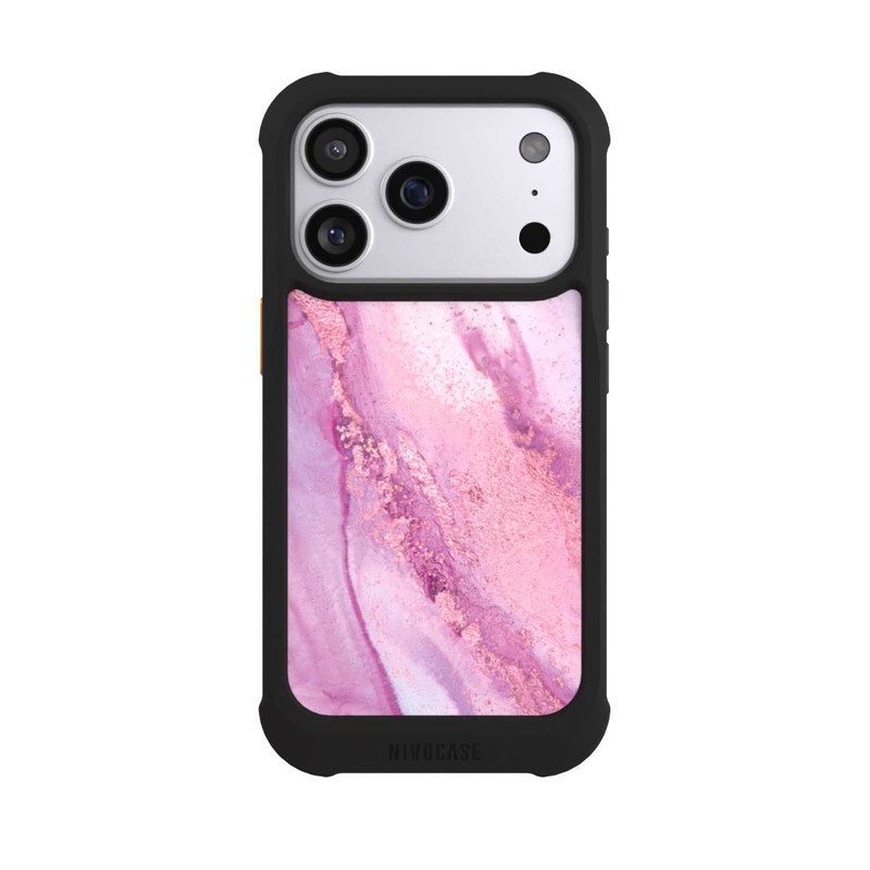 iPhone 17 Pro NIVOmax Purple Marble Wall Ink