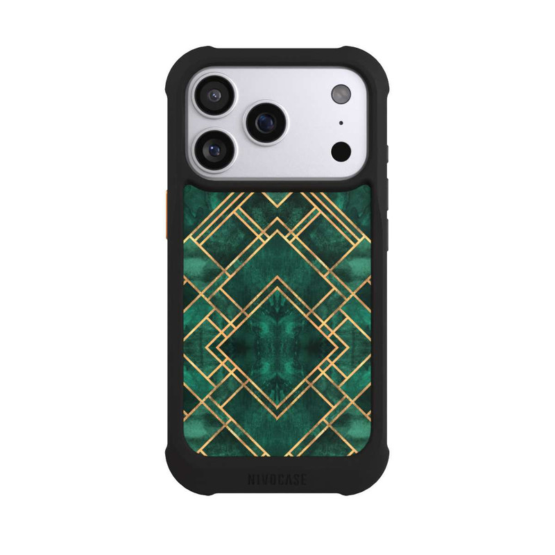 iPhone 17 Pro NIVOmax Grüne Blöcke