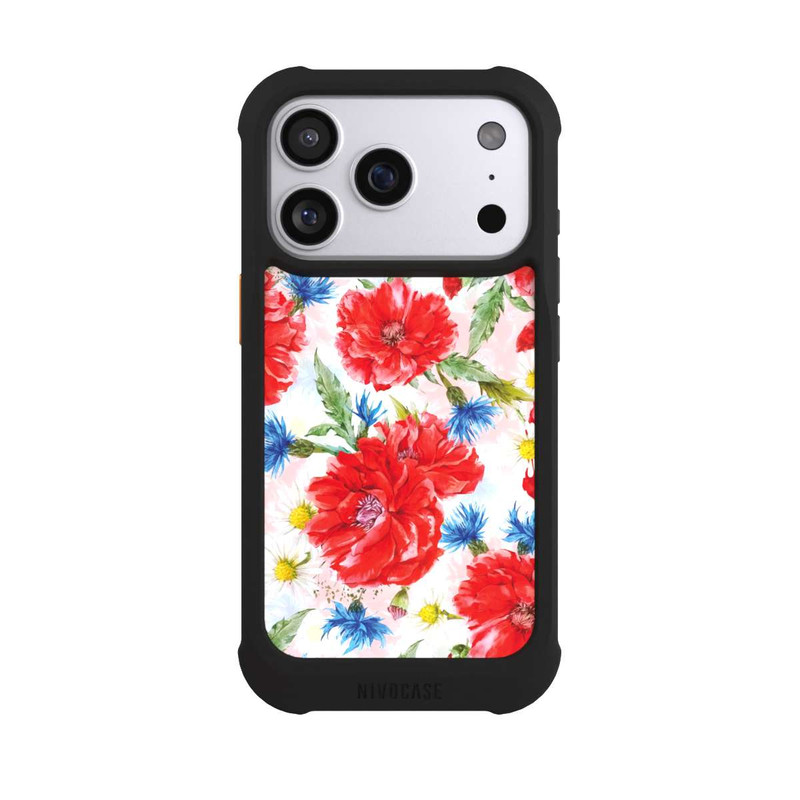 iPhone 17 Pro NIVOmax Sommerwiese Kornblumen Mohn