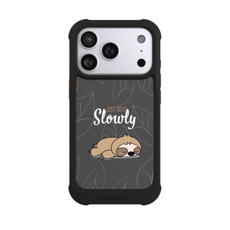 iPhone 17 Pro NIVOmax Just Do It Slowly Sloth Grey