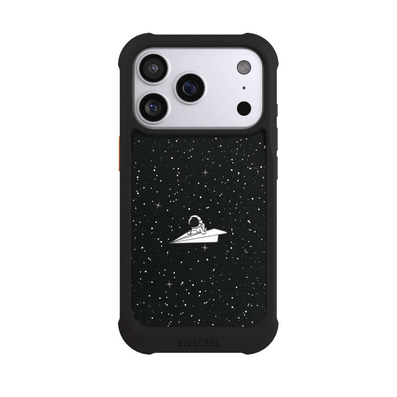 iPhone 17 Pro NIVOmax Astronaut Paper Plane Comic
