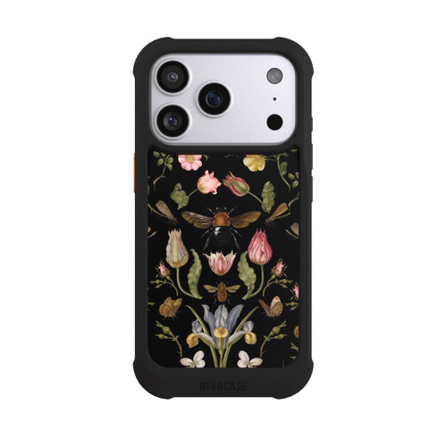 Apple iPhone 17 Pro NIVOmax Wildblumen und Biene Schwarz
