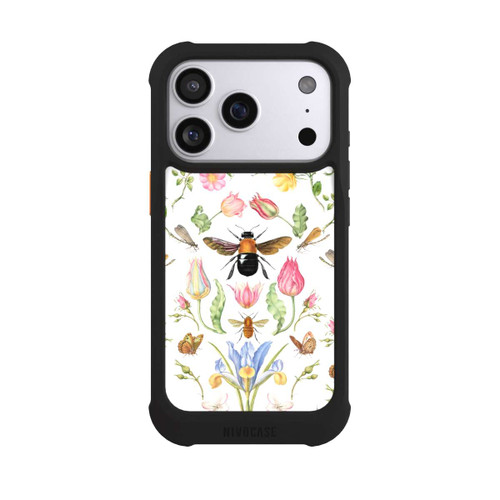 Apple iPhone 17 Pro NIVOmax Wildblumen mit Biene weiß