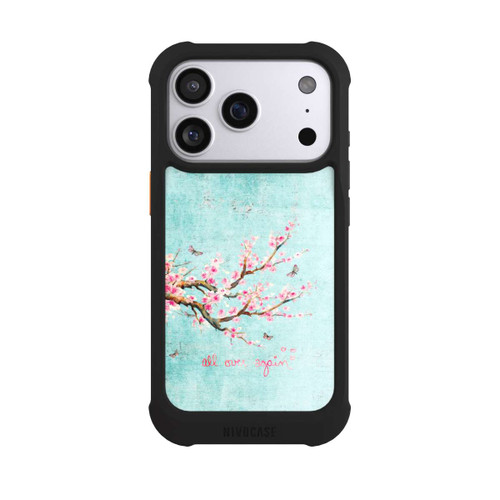 Apple iPhone 17 Pro NIVOmax Kirschblütenbaummuster Blau