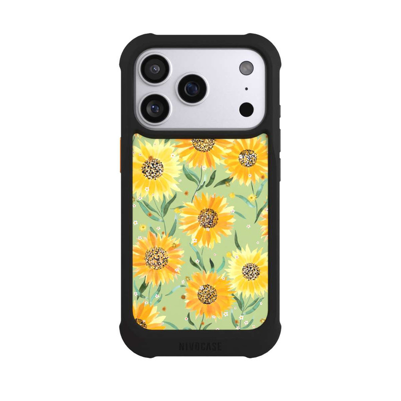 iPhone 17 Pro NIVOmax Sonnenblumen grün