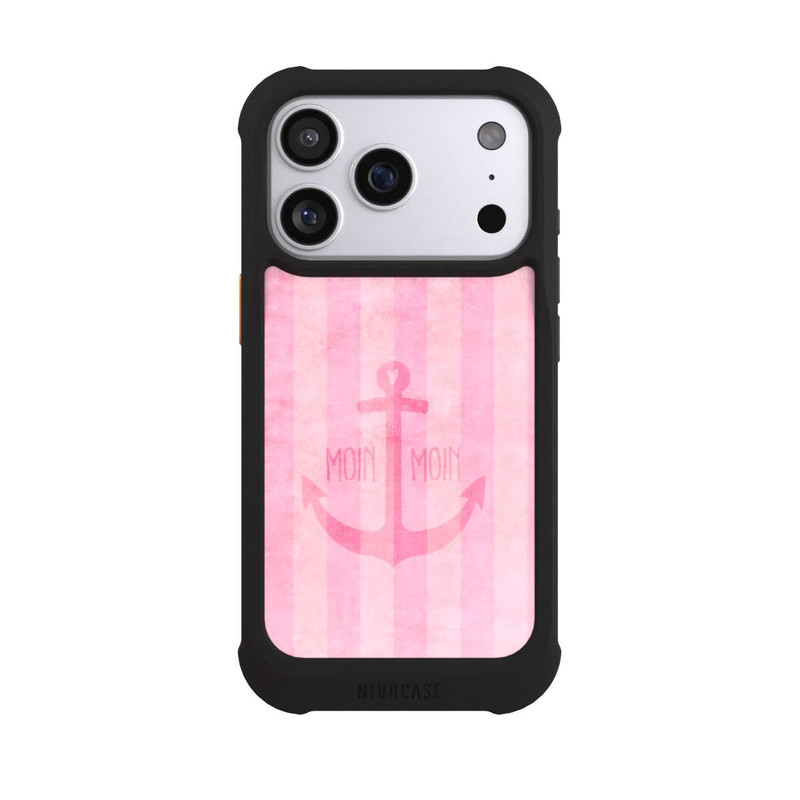 iPhone 17 Pro NIVOmax Moin Moin Stripes Pink