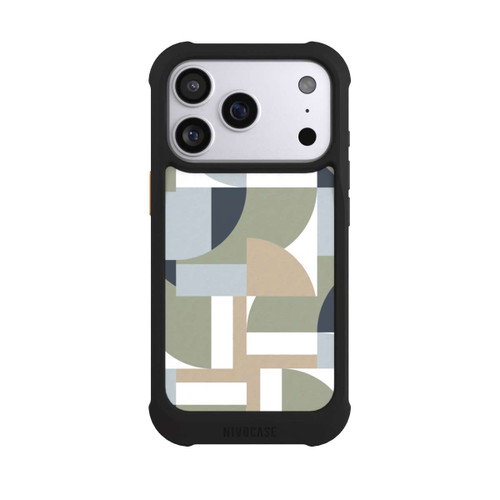 Apple iPhone 17 Pro NIVOmax Futuristische Bauhaus Polygone Beige