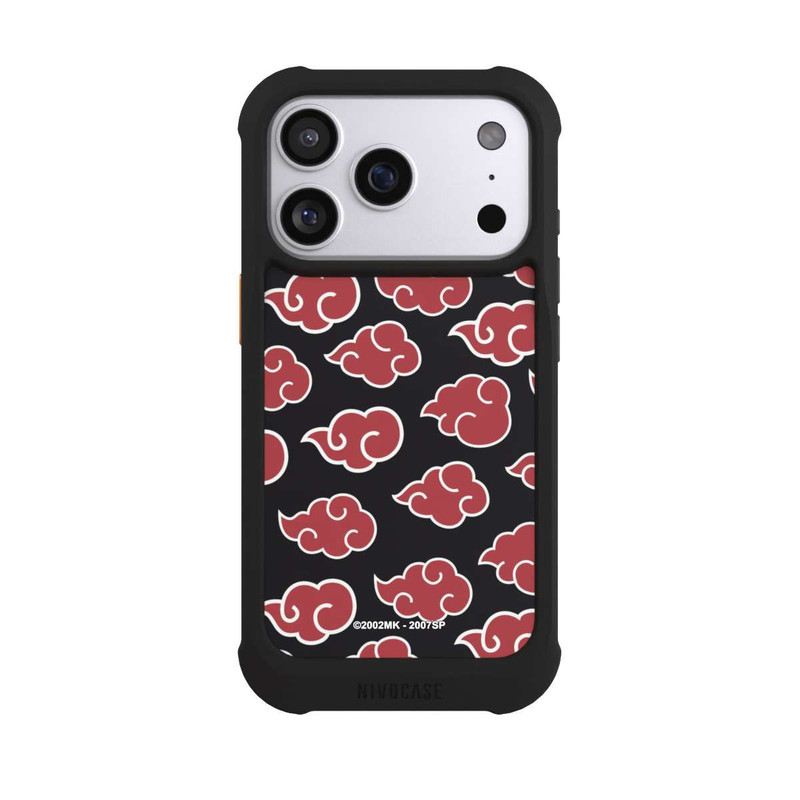 iPhone 17 Pro NIVOmax Akatsuki Pattern Black Big