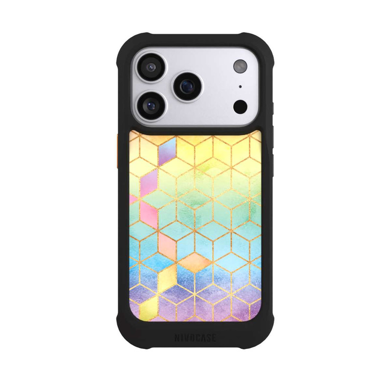 iPhone 17 Pro NIVOmax Cubes Arcs-en-ciel