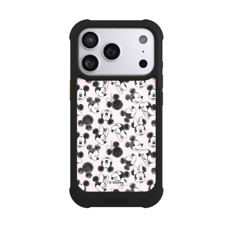 iPhone 17 Pro NIVOmax Minnie & Mickey Viele Gesichter Pink