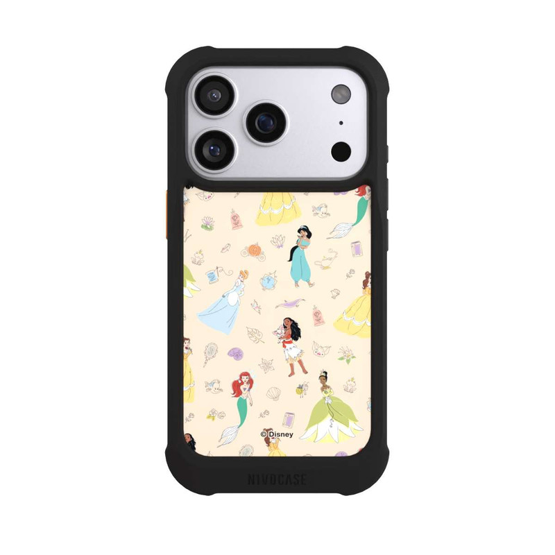 iPhone 17 Pro NIVOmax Princess Pattern Beige Disney Princess