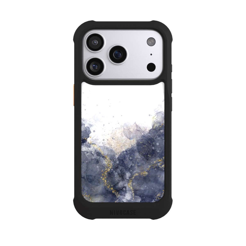 iPhone 17 Pro NIVOmax Alcohol Ink Blue Glamour