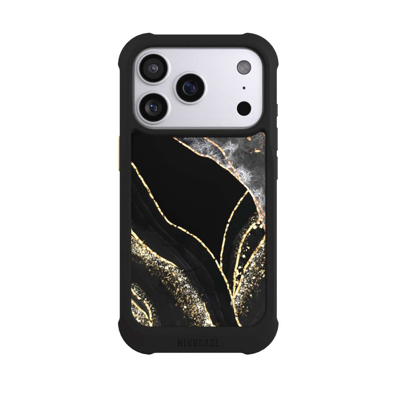 iPhone 17 Pro NIVOmax Marbre Sombre Or