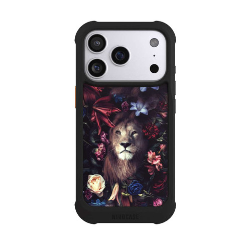 Apple iPhone 17 Pro NIVOmax Löwe Blumenrahmen