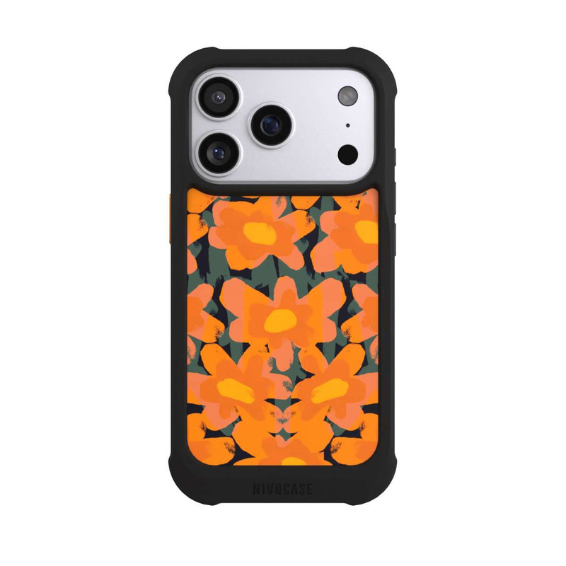 iPhone 17 Pro NIVOmax Prairie Fleurie Orange