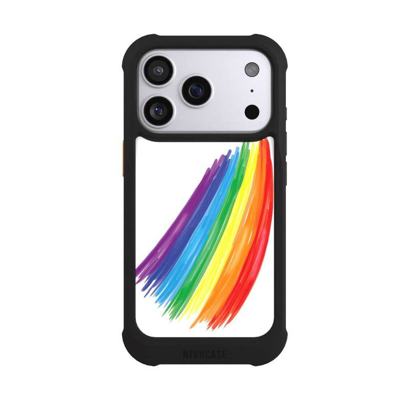 iPhone 17 Pro NIVOmax Rainbow Paint Brush