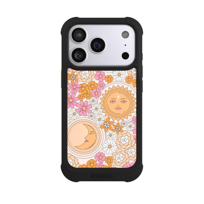 iPhone 17 Pro NIVOmax Fleurs Soleil & Lune