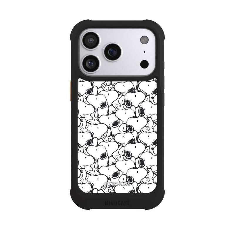 iPhone 17 Pro NIVOmax Snoopy Pattern Black And White