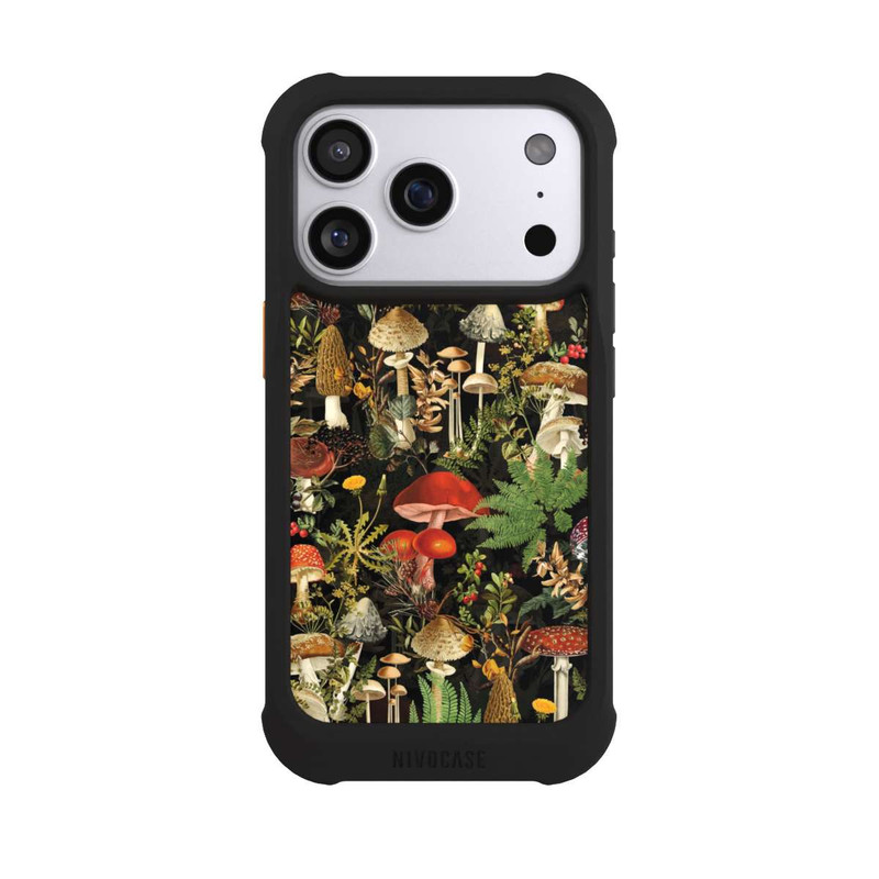 iPhone 17 Pro NIVOmax Différents champignons dans la forêt
