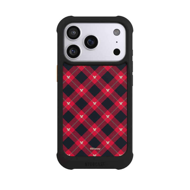 iPhone 17 Pro NIVOmax Mickey Weihnachtsmuster Rot