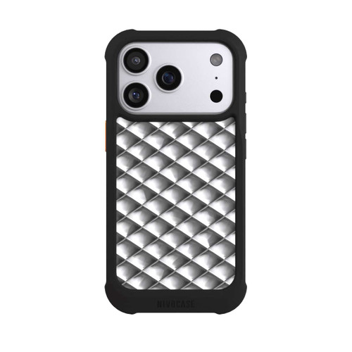 Apple iPhone 17 Pro NIVOmax Carrés argentés Glamour