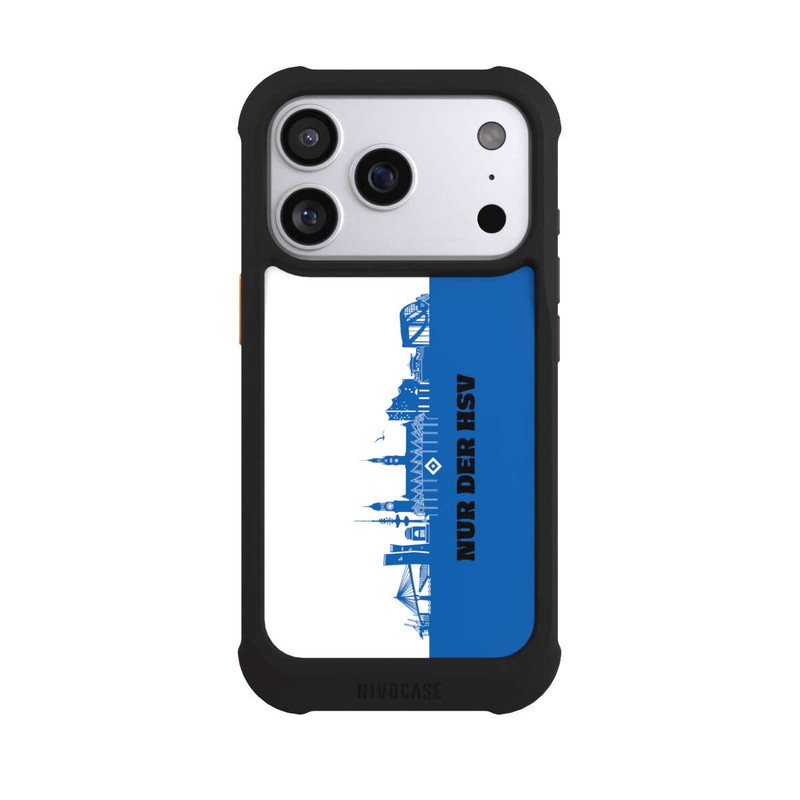 iPhone 17 Pro NIVOmax HSV Skyline Blau Weiß