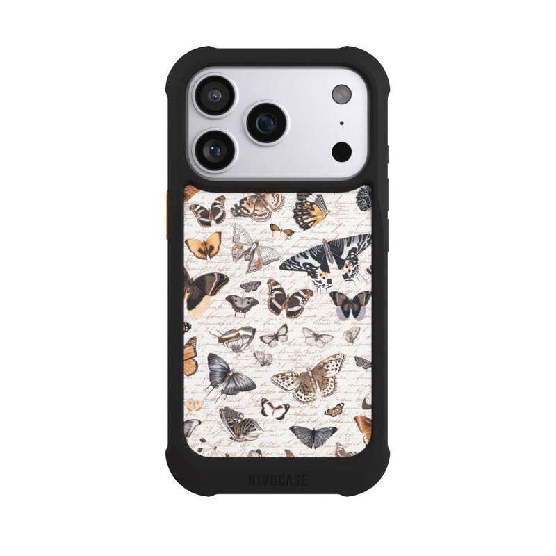 iPhone 17 Pro NIVOmax Schmetterling Muster Boho
