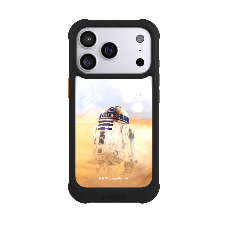 iPhone 17 Pro NIVOmax R2D2 dans le désert