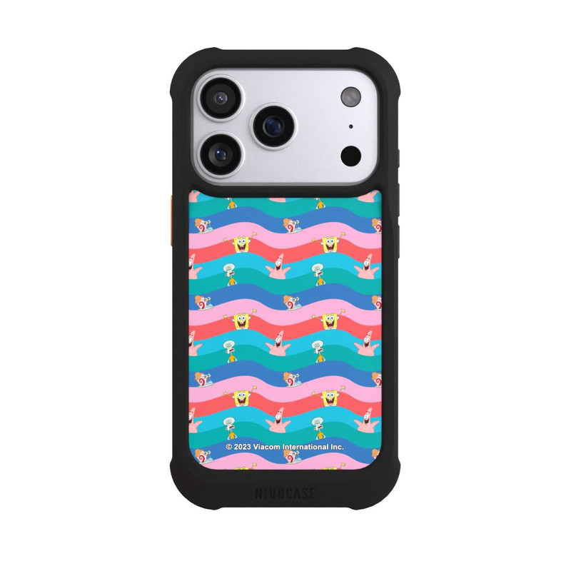 iPhone 17 Pro NIVOmax Spongebob Freunde Bunte Wellen