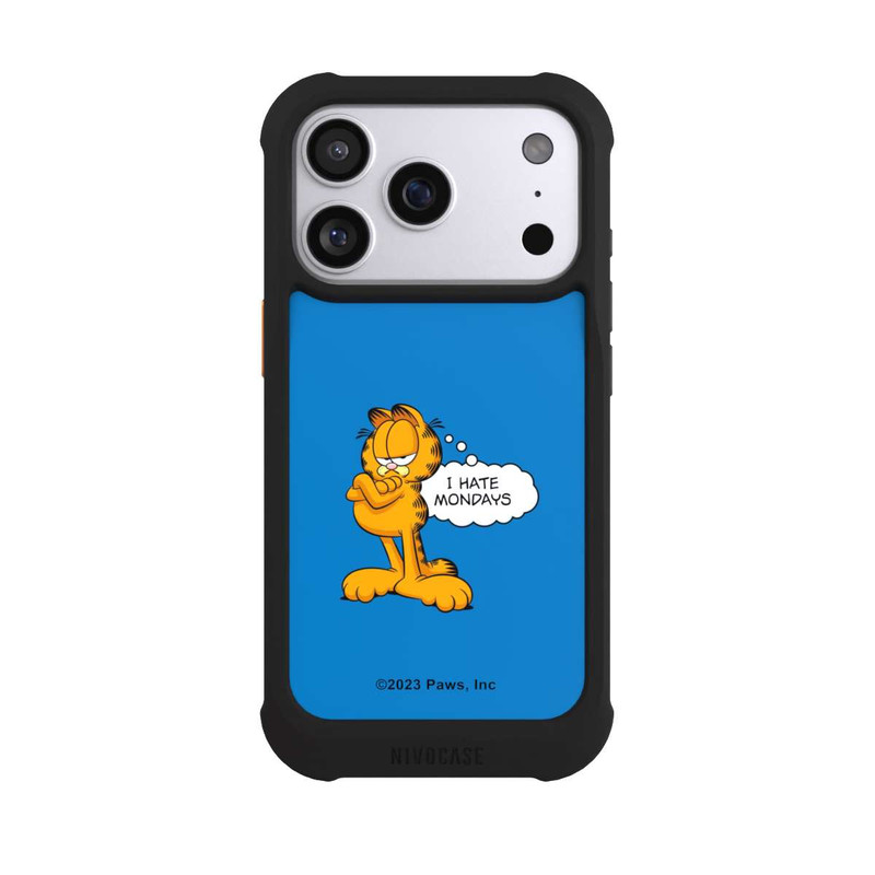 iPhone 17 Pro NIVOmax Garfield I Hate Mondays Blau