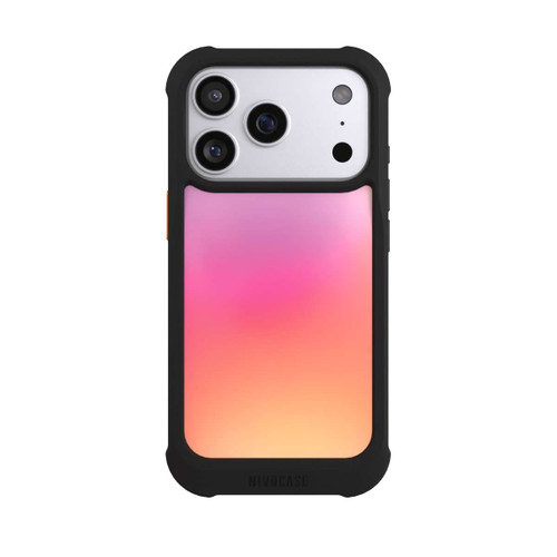 Apple iPhone 17 Pro NIVOmax Pastell Rosa Glitch