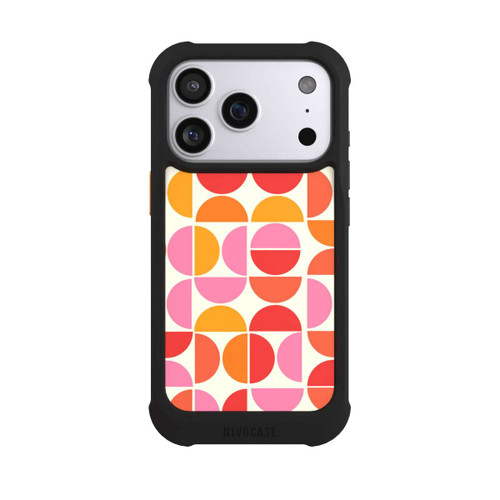 Apple iPhone 17 Pro NIVOmax Retro Trend Muster Orange
