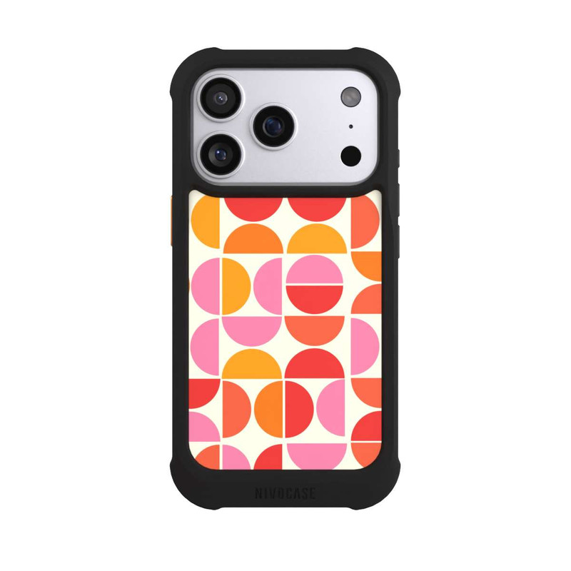 iPhone 17 Pro NIVOmax Retro Trend Pattern Orange