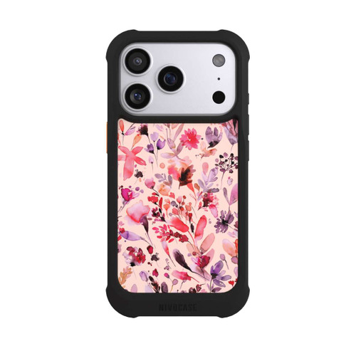 Apple iPhone 17 Pro NIVOmax Künstlerische Blumen Viva Magenta